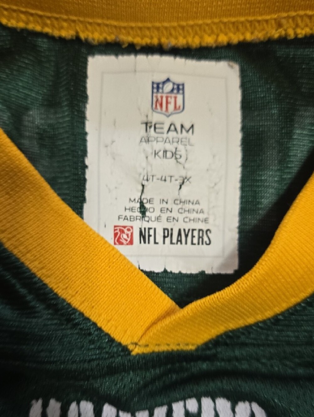 NFL Green Bay Packers Kids #12 Football Jersey - Picture 3 of 5